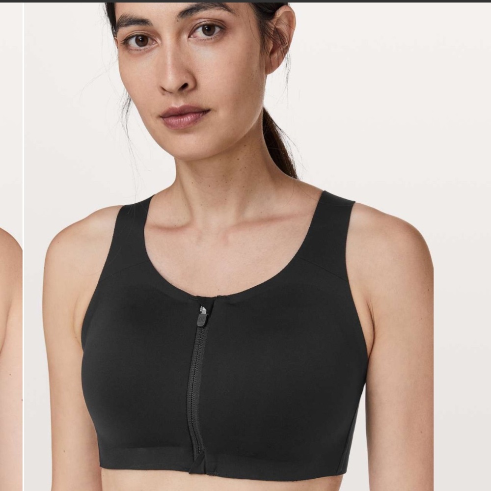 Lululemon Enlite Bra *Zip Front high impact sports bra size 32 E (DD) black